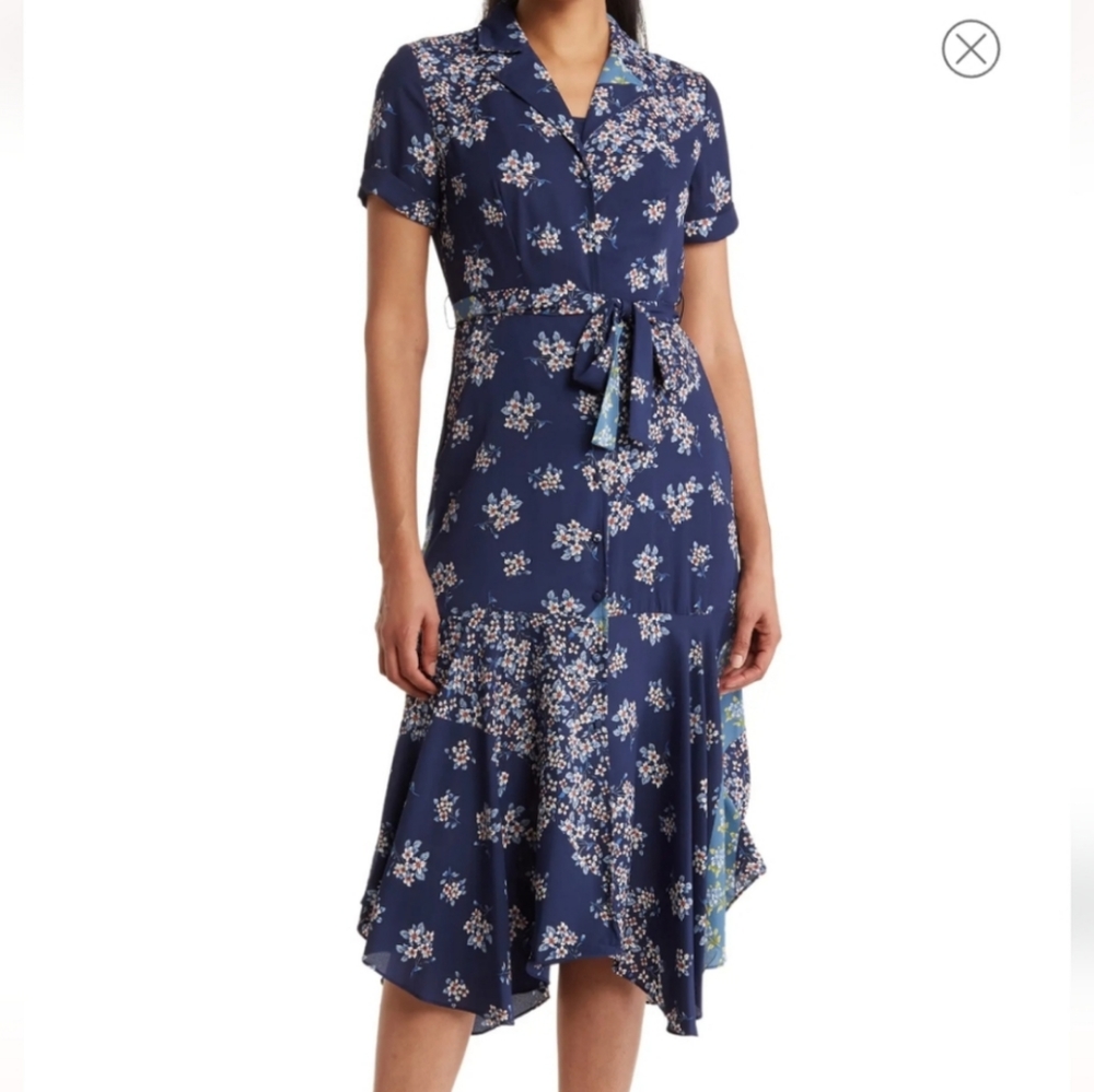 Nanette Lepore Midi Floral Dress Size 6 New with Tags